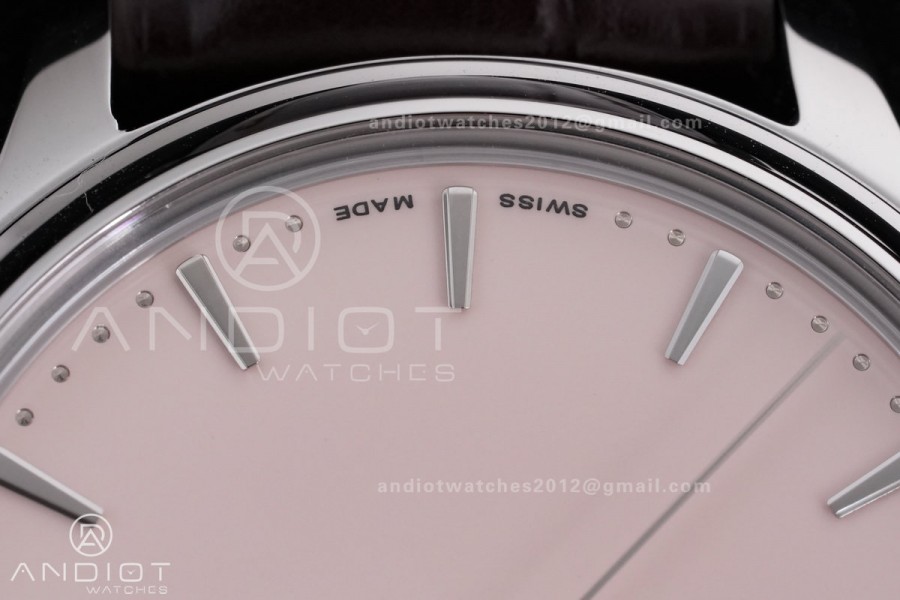Calatrava 5227 SS 3KF 1:1 Best Edition White Dial on Brown Leather Strap A324 Super Clone V2