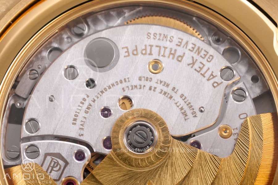 Calatrava 5227 YG 3KF 1:1 Best Edition White Dial on Brown Leather Strap A324 Super Clone V2