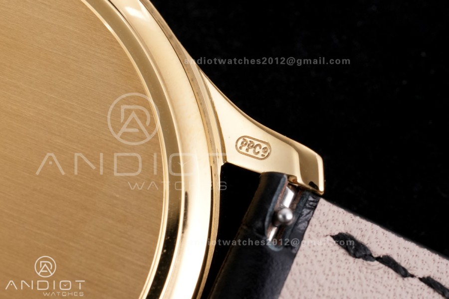 Calatrava 5227 YG 3KF 1:1 Best Edition White Dial on Brown Leather Strap A324 Super Clone V2