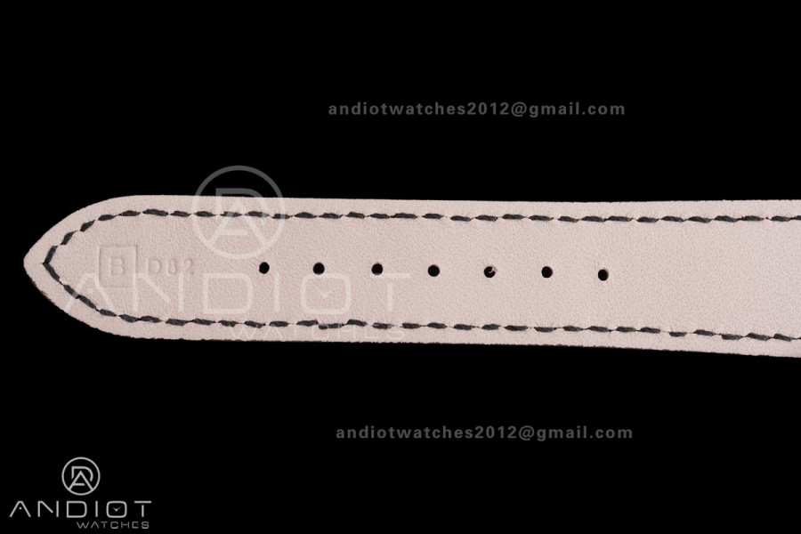 Calatrava 5227 YG 3KF 1:1 Best Edition White Dial on Brown Leather Strap A324 Super Clone V2