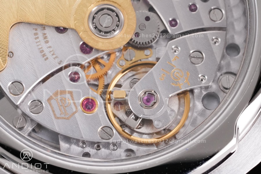 Calatrava 5227 SS 3KF 1:1 Best Edition Black Dial on Black Leather Strap A324 Super Clone V2