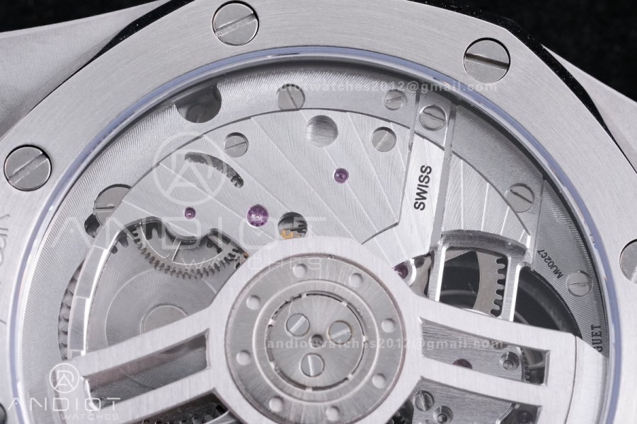 Royal Oak  SS Tourbillon BBSF Blue Sunburst Tapisserie Dial on SS Bracelet