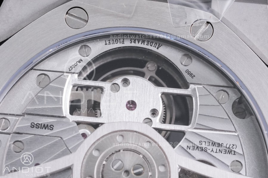 Royal Oak  SS Tourbillon BBSF Blue Sunburst Tapisserie Dial on SS Bracelet