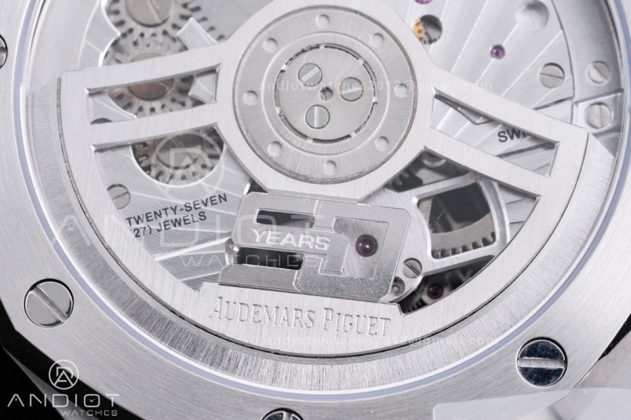 Royal Oak  SS Tourbillon BBSF Blue Sunburst Tapisserie Dial on SS Bracelet