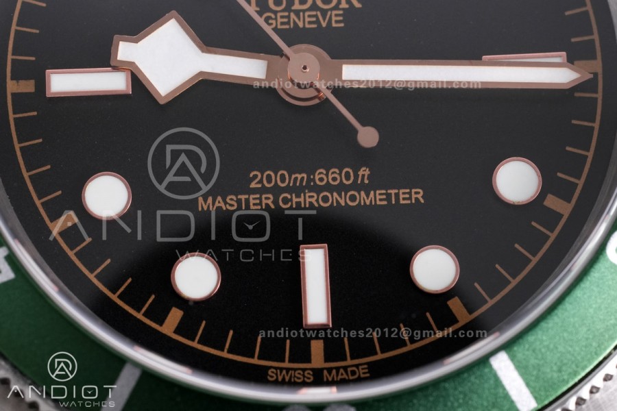 Heritage Black Bay M7941A1A0RU 41mm SS GRF 1:1 Best Edition Black Dial Green Bezel on SS Bracelet A2824