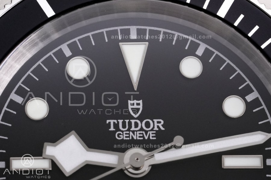 Heritage Black Bay M7941A1A0NU-0003 41mm SS GRF 1:1 Best Edition Black Dial Black Bezel on SS Bracelet A2824