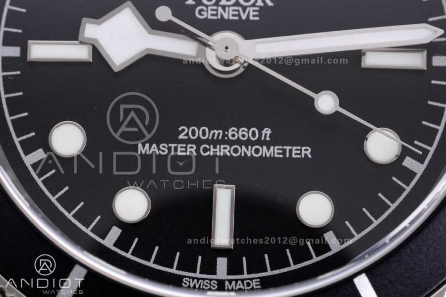 Heritage Black Bay M7941A1A0NU-0003 41mm SS GRF 1:1 Best Edition Black Dial Black Bezel on SS Bracelet A2824