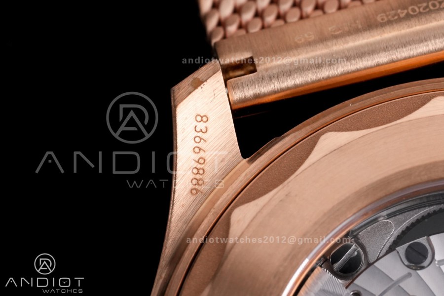 Seamaster 300M Bronze Gold VSF 1:1 Best Edition Black Dial On Bronze Gold Mesh Bracelet SA8806 Super Clone