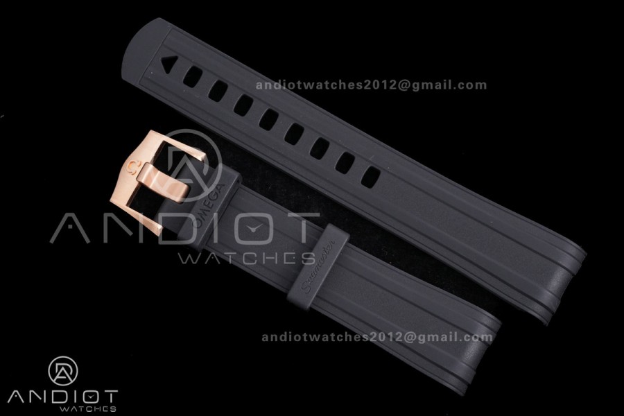 Seamaster 300M Bronze Gold VSF 1:1 Best Edition Black Dial On Bronze Gold Mesh Bracelet SA8806 Super Clone