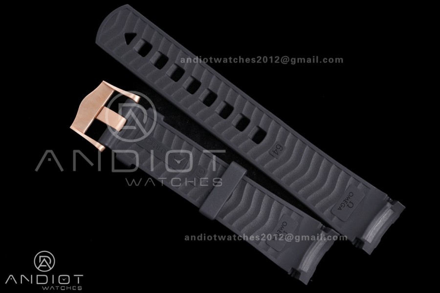 Seamaster 300M Bronze Gold VSF 1:1 Best Edition Black Dial On Bronze Gold Mesh Bracelet SA8806 Super Clone