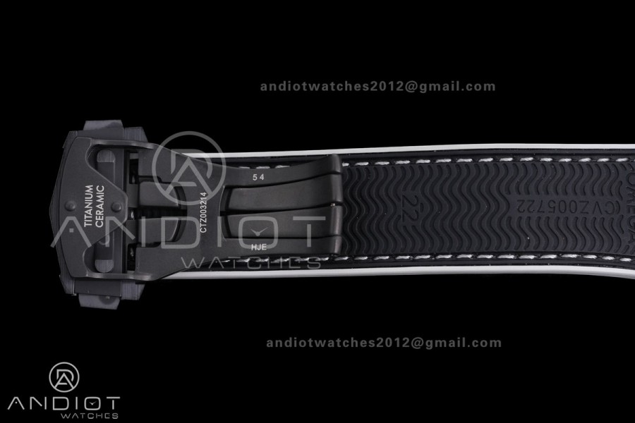 Planet Ocean 45.5mm GMT Worldtimer Real Ceramic VSF 1:1 Best Edition Black/Grey Dial On Black Rubber Strap Super Clone 8938