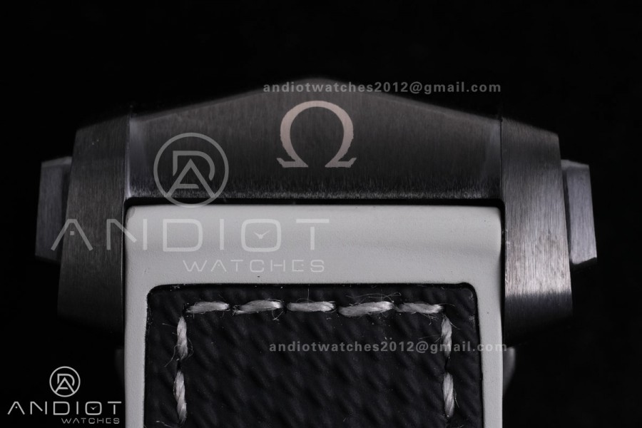 Planet Ocean 45.5mm GMT Worldtimer Real Ceramic VSF 1:1 Best Edition Black/Grey Dial On Black Rubber Strap Super Clone 8938