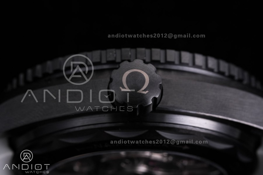 Planet Ocean 45.5mm GMT Worldtimer Real Ceramic VSF 1:1 Best Edition Black/Grey Dial On Black Rubber Strap Super Clone 8938