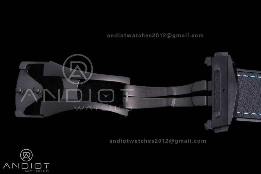 Planet Ocean 45.5mm GMT Worldtimer Real Ceramic VSF 1:1 Best Edition Black/blue Dial On Black Rubber Strap Super Clone 8938