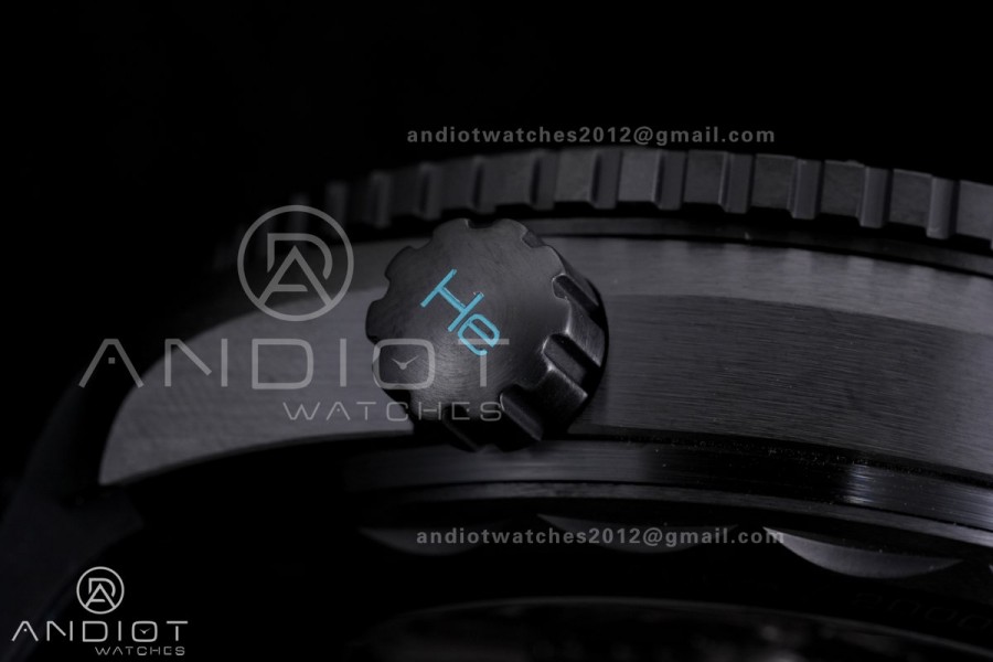 Planet Ocean 45.5mm GMT Worldtimer Real Ceramic VSF 1:1 Best Edition Black/blue Dial On Black Rubber Strap Super Clone 8938