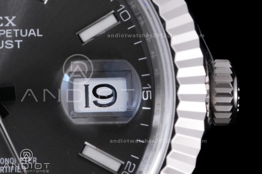 DateJust 41 126334 904L SS VSF 1:1 Best Edition Gray Dial on Oyster Bracelet VS3235