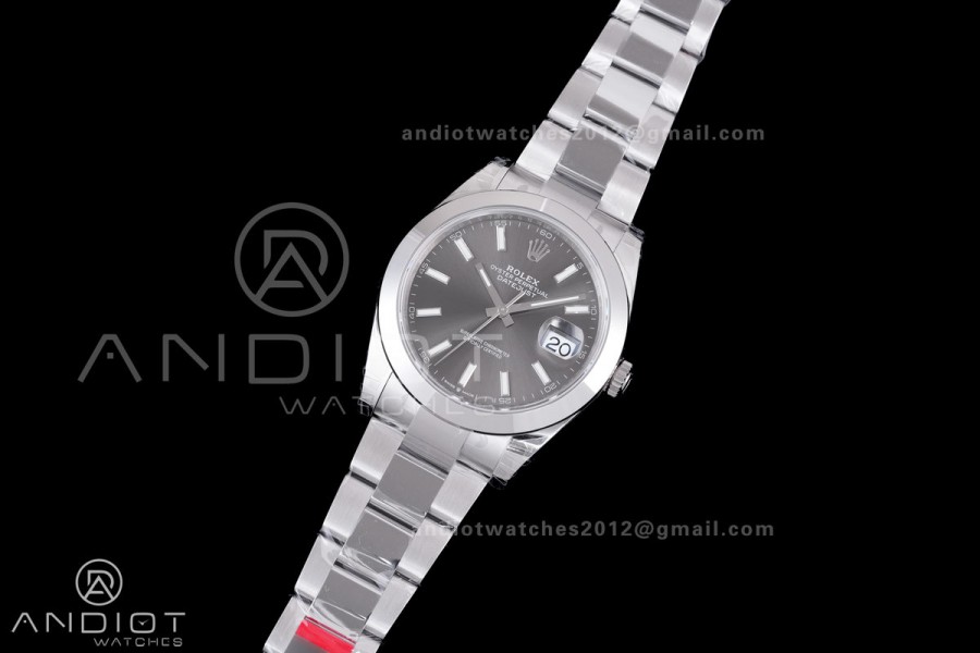 DateJust 41 126300 904L SS VSF 1:1 Best Edition Gray Dial on Oyster Bracelet VS3235