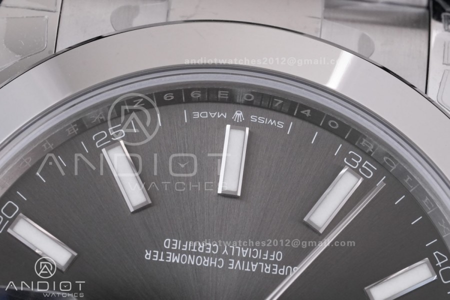 DateJust 41 126300 904L SS VSF 1:1 Best Edition Gray Dial on Oyster Bracelet VS3235