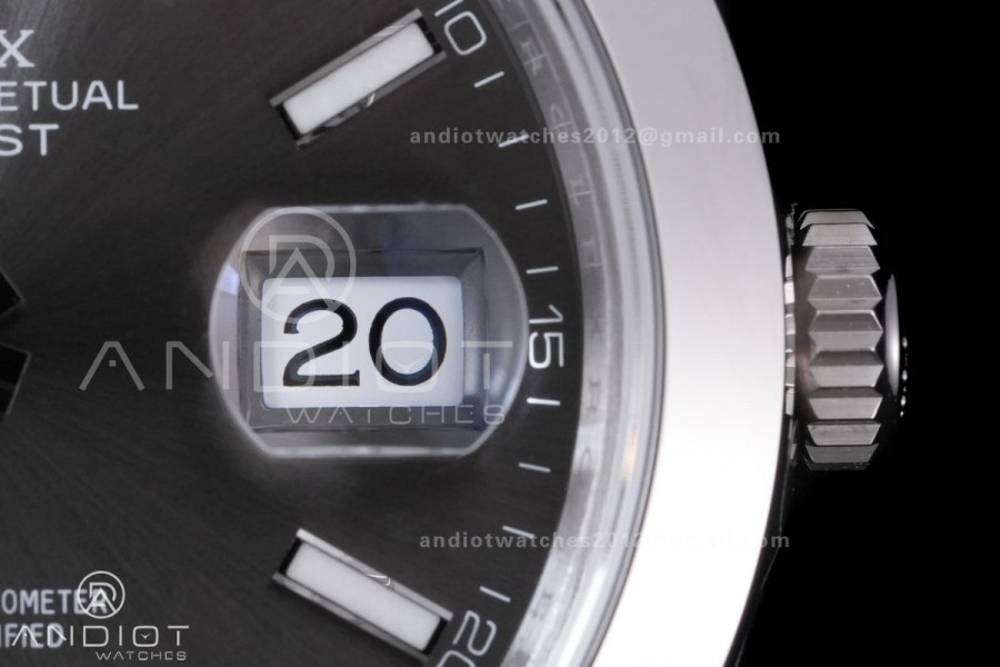 DateJust 41 126300 904L SS VSF 1:1 Best Edition Gray Dial on Oyster Bracelet VS3235