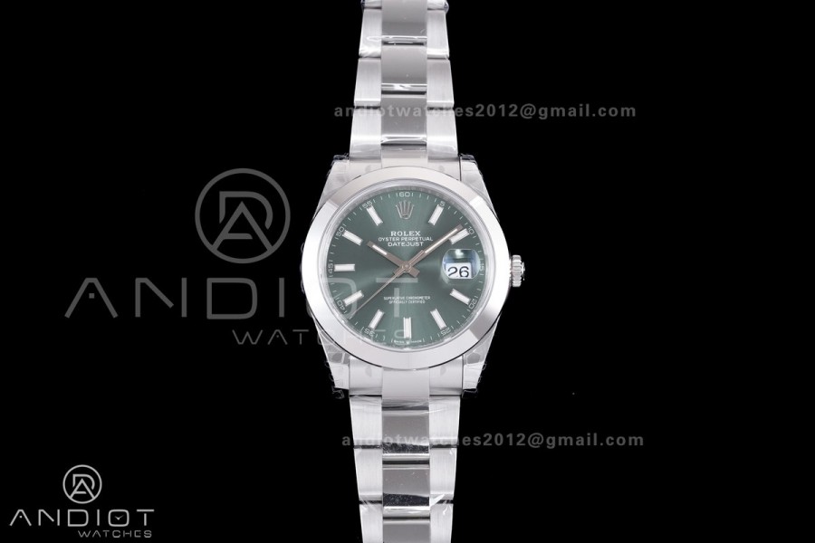 DateJust 41 126300 904L SS VSF 1:1 Best Edition Green Dial on Oyster Bracelet VS3235