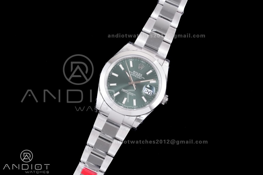 DateJust 41 126300 904L SS VSF 1:1 Best Edition Green Dial on Oyster Bracelet VS3235