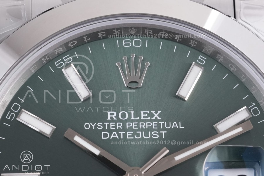 DateJust 41 126300 904L SS VSF 1:1 Best Edition Green Dial on Oyster Bracelet VS3235