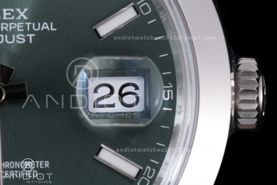 DateJust 41 126300 904L SS VSF 1:1 Best Edition Green Dial on Oyster Bracelet VS3235