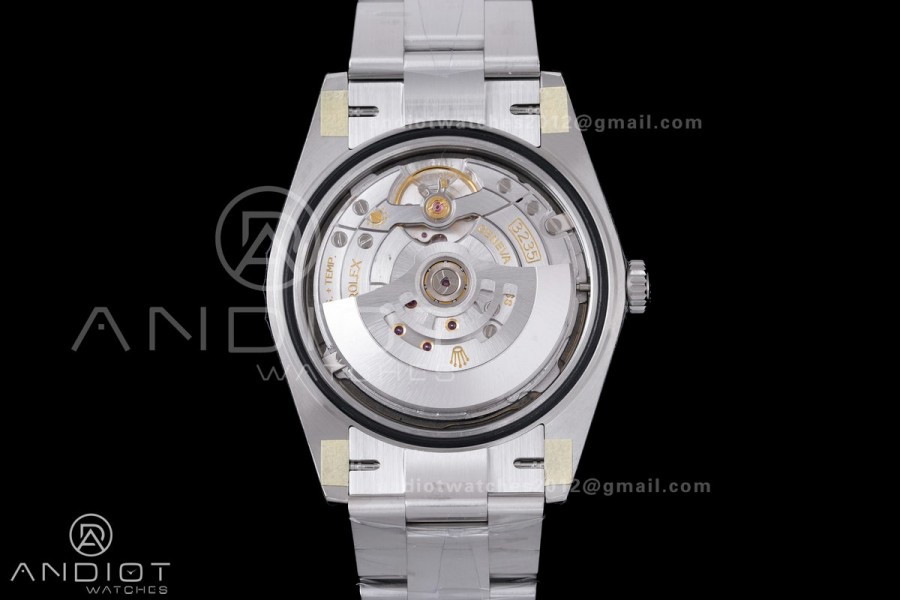 DateJust 41 126334 904L SS VSF 1:1 Best Edition Gray Dial Green Roman on Oyster Bracelet VS3235