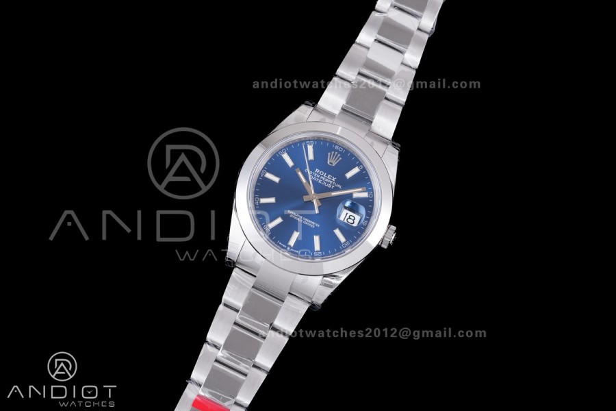 DateJust 41 126300 904L SS VSF 1:1 Best Edition Blue Dial on Oyster Bracelet VS3235
