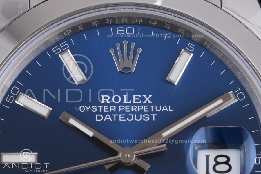 DateJust 41 126300 904L SS VSF 1:1 Best Edition Blue Dial on Oyster Bracelet VS3235