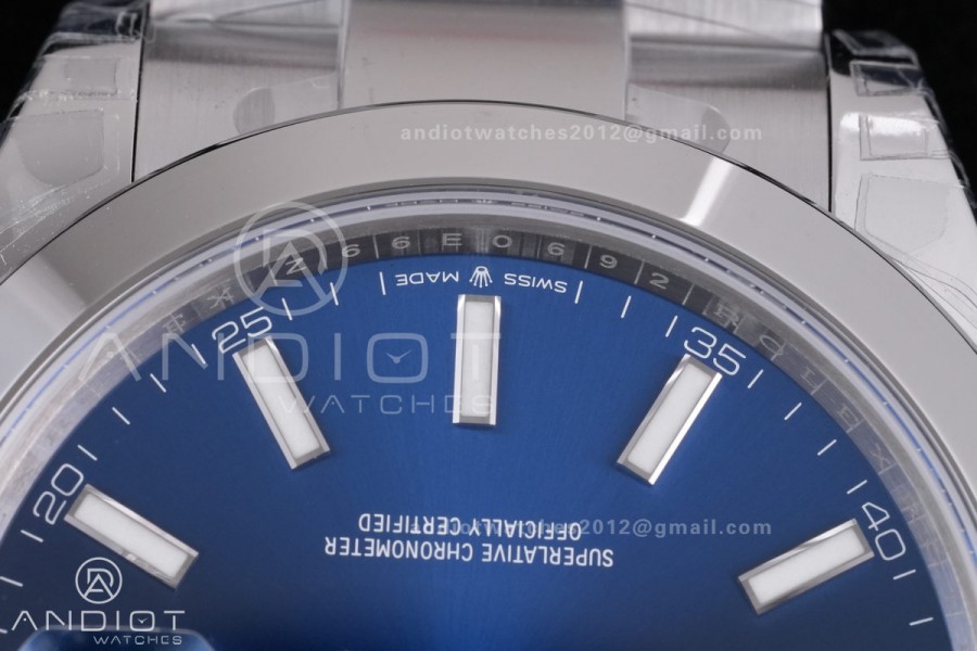 DateJust 41 126300 904L SS VSF 1:1 Best Edition Blue Dial on Oyster Bracelet VS3235