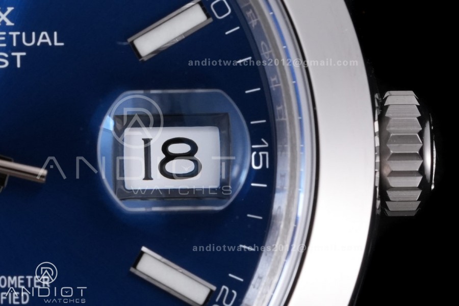 DateJust 41 126300 904L SS VSF 1:1 Best Edition Blue Dial on Oyster Bracelet VS3235