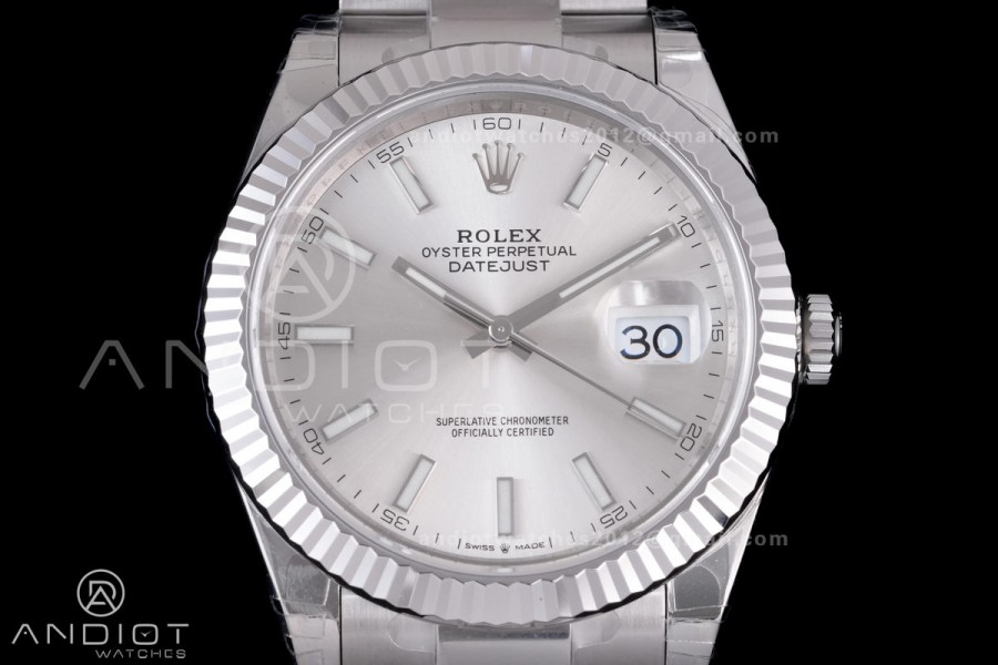 DateJust 41 126334 904L SS VSF 1:1 Best Edition Sliver Dial on Oyster Bracelet VS3235