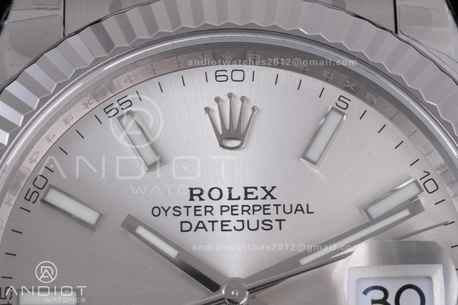 DateJust 41 126334 904L SS VSF 1:1 Best Edition Sliver Dial on Oyster Bracelet VS3235