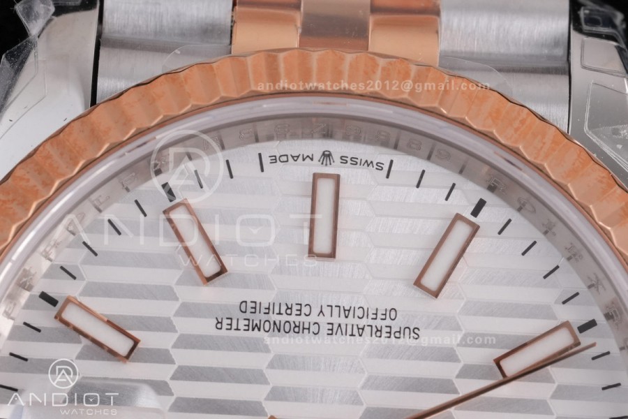 DateJust 36 SS 126231 VSF 1:1 Best Edition 904L SS/RG Silver Textured Dial on Jubilee Bracelet VS3235