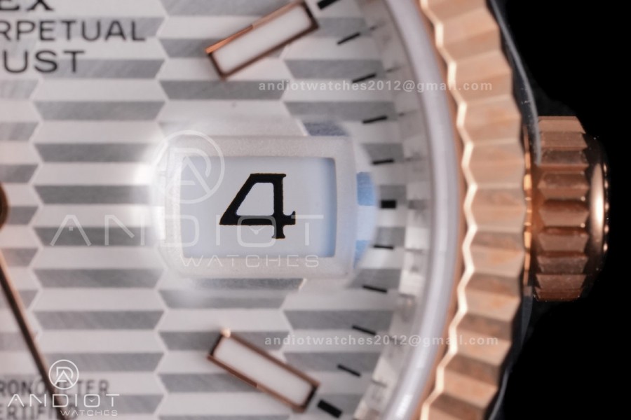 DateJust 36 SS 126231 VSF 1:1 Best Edition 904L SS/RG Silver Textured Dial on Jubilee Bracelet VS3235