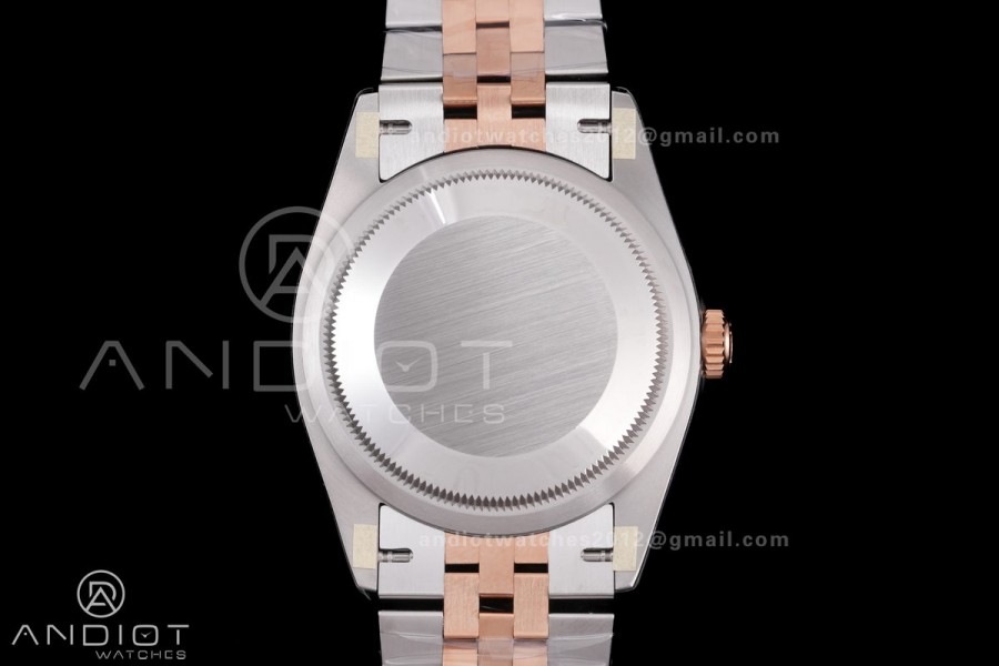 DateJust 36 SS 126231 VSF 1:1 Best Edition 904L SS/RG Silver Leaves Dial on Jubilee Bracelet VS3235