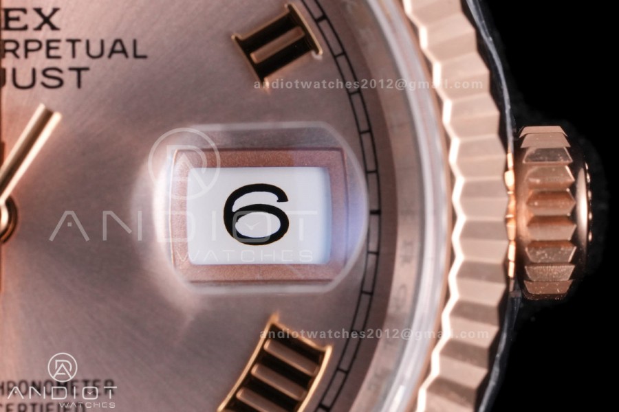 DateJust 36 SS/RG 126231 VSF 1:1 Best Edition 904L Steel RG  Roman Dial on Jubilee Bracelet VS3235