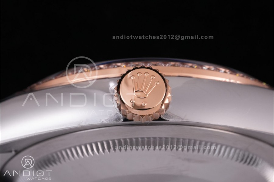 DateJust 36 SS 126281rbr VSF 1:1 Best Edition 904L Steel RG Roman Dial on Jubilee Bracelet VS3235