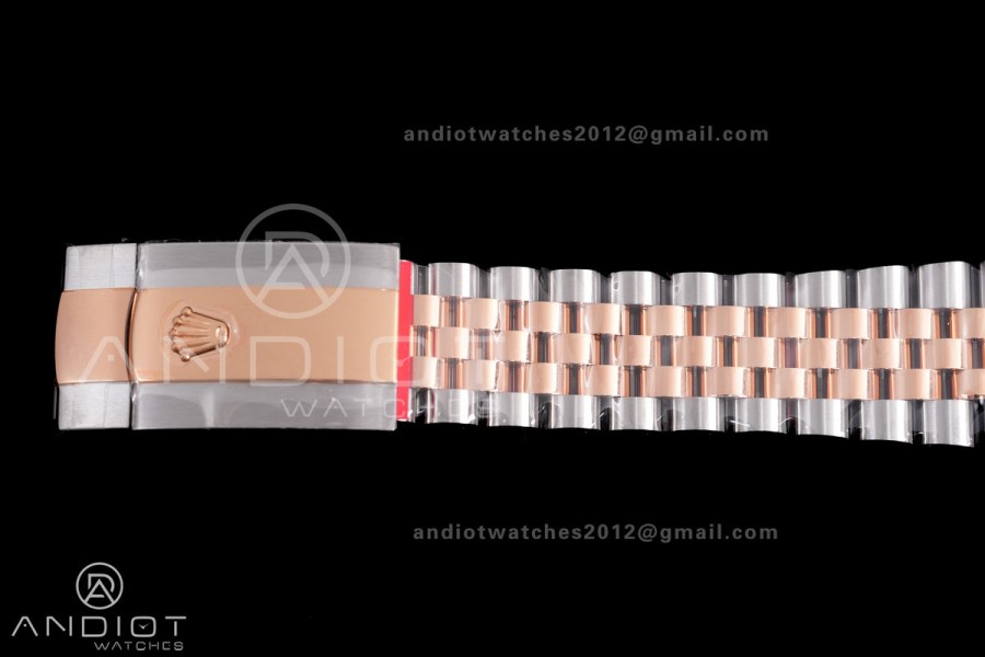 DateJust 36 SS 126281rbr VSF 1:1 Best Edition 904L Steel RG Roman Dial on Jubilee Bracelet VS3235
