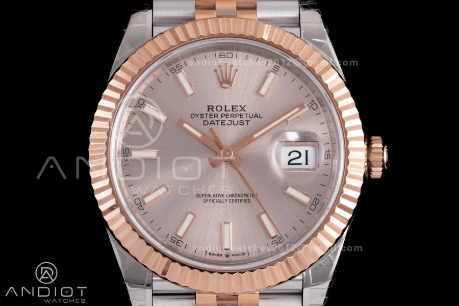 DateJust 41 126331 VSF 1:1 Best Edition 904L Steel RG Dial on SS/RG Jubilee Bracelet VS3235