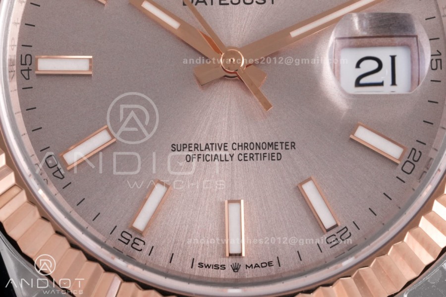 DateJust 41 126331 VSF 1:1 Best Edition 904L Steel RG Dial on SS/RG Jubilee Bracelet VS3235