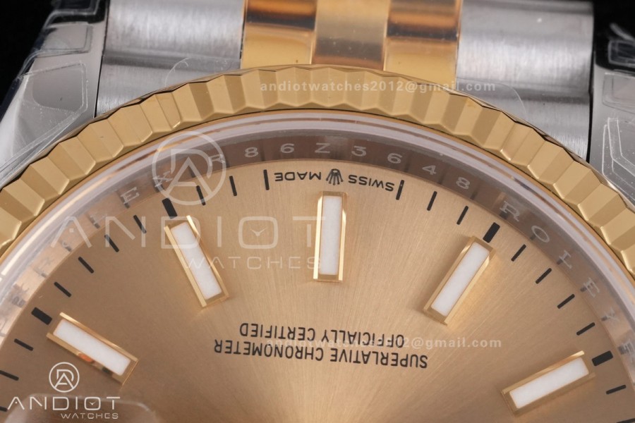 DateJust 36 SS/YG 126233 VSF 1:1 Best Edition 904L Steel YG Sitck Dial on Jubilee Bracelet VS3235