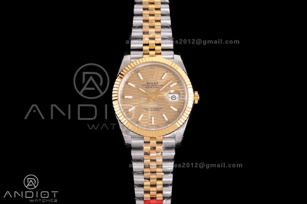 DateJust 41 126333 904L SS VSF 1:1 Best Edition YG...