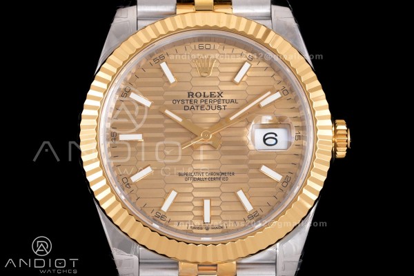 DateJust 41 126333 904L SS VSF 1:1 Best Edition YG...