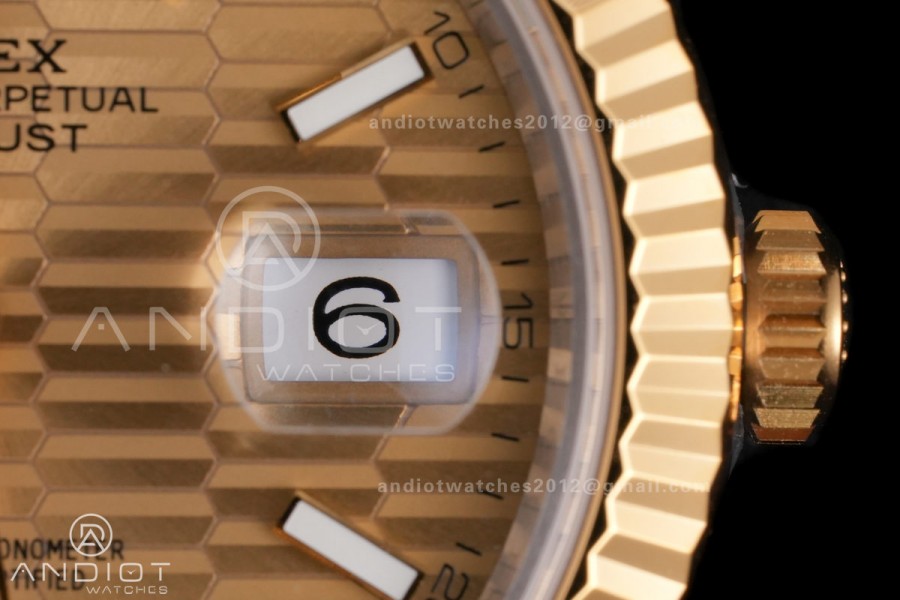 DateJust 41 126333 904L SS VSF 1:1 Best Edition YG Textured Dial on Jubilee Bracelet VS3235