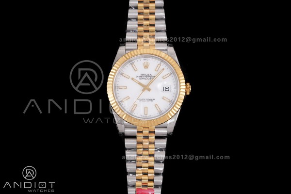 DateJust 41 126333 904L SS VSF 1:1 Best Edition Wh...