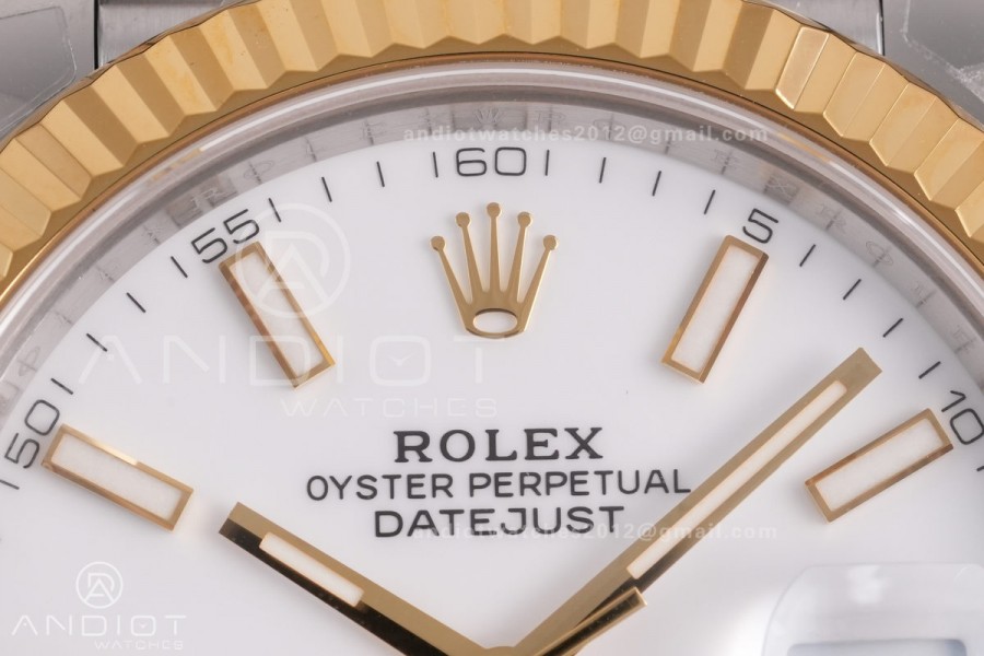 DateJust 41 126333 904L SS VSF 1:1 Best Edition White Stick Dial on Jubilee Bracelet VS3235