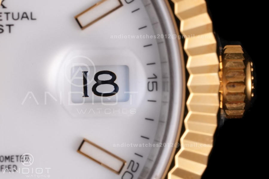 DateJust 41 126333 904L SS VSF 1:1 Best Edition White Stick Dial on Jubilee Bracelet VS3235