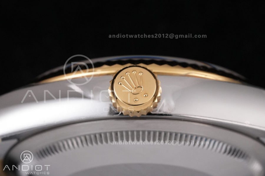 DateJust 36 SS/YG 126233 VSF 1:1 Best Edition 904L Steel Gray Dial Green Roman Marker on Jubilee Bracelet VS3235